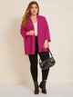 Women's Plus Size Long Sleeve Blazer Casual Open Front Cardigan Jacket